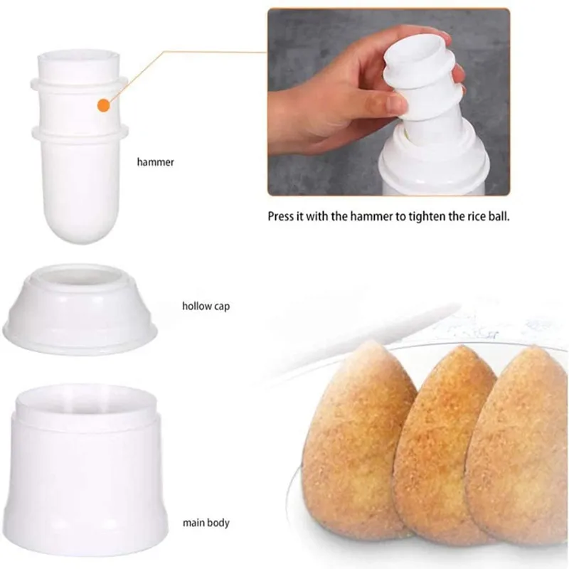 Bento Rice Ball Plastic Mould Arancini Maker Sushi Tool DIY Handmade Homemade Italian Food Meat Ball Mold Kitchen Accessories
Bento Rice Ball Plastic Mould Arancini Maker Sushi Tool DIY Handmade Homemade Italian Food Meat Ball Mold Kitchen Accessories