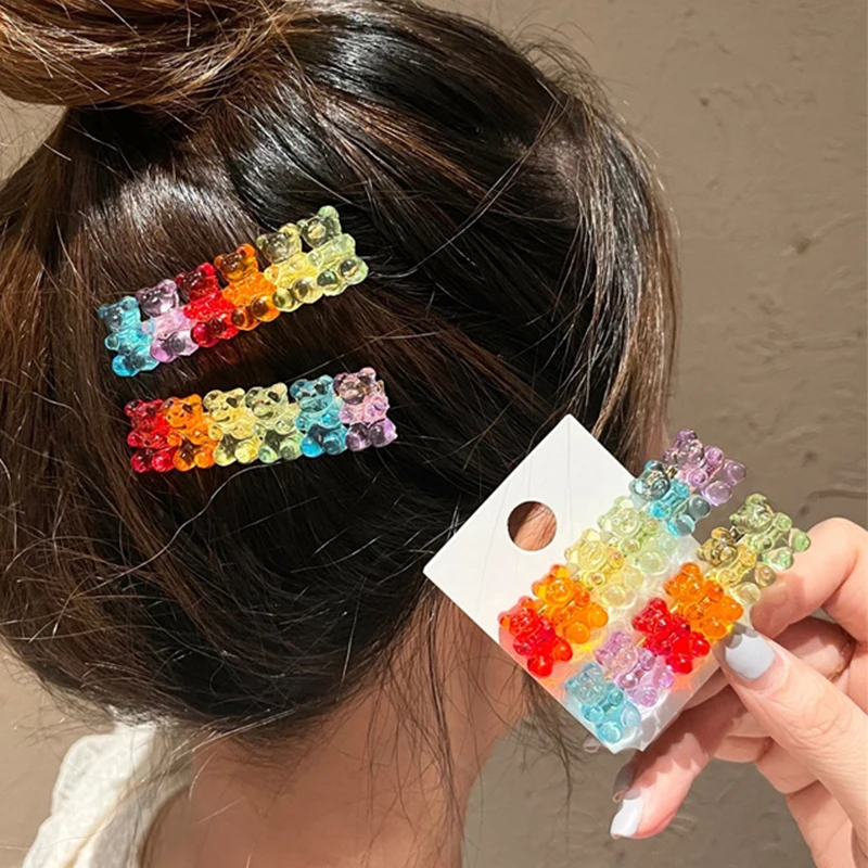 Candy Color Jelly Bear Hair Barrette Clips Barrettes Cute Cartoon Animal Hairpin Women Girls Hairgrips Gummy Hair Acccessories
Candy Color Jelly Bear Hair Barrette Clips Barrettes Cute Cartoon Animal Hairpin Women Girls Hairgrips Gummy Hair Acccessories