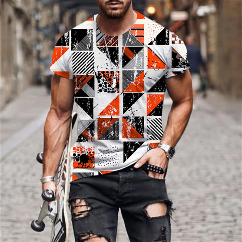 New Men's Abstract Graffiti Print T-shirt 3D Print Street Trend Striped Geometric Letter Shirt 2022 Urban Fashion Leisure Tshirt
New Men's Abstract Graffiti Print T-shirt 3D Print Street Trend Striped Geometric Letter Shirt 2022 Urban Fashion Leisure Tshirt