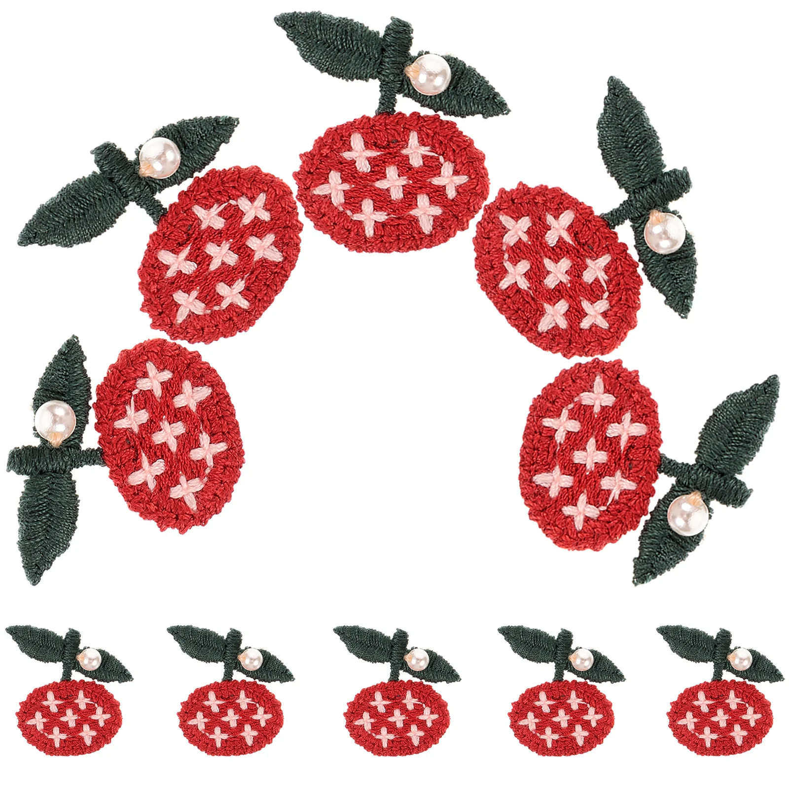 

10pcs Clothes Patches Floral Patches Repairing Decorating Clothes Applique Sewing Craft Patches