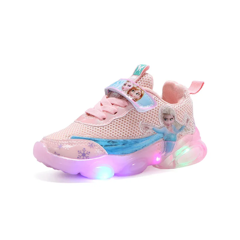 Disney new Korean girls cartoon frozen elsa baby girls frozen princess children elsa led light casual sports shoes 
Disney new Korean girls cartoon frozen elsa baby girls frozen princess children elsa led light casual sports shoes
