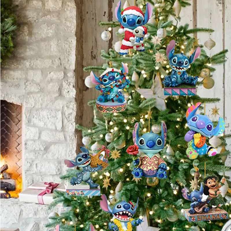 Christmas Ornaments Disney Lilo & Stitch Acrylic Flat Hang Ornament Christmas Tree Decor Car Rear View Mirror Pendant Craft
Christmas Ornaments Disney Lilo & Stitch Acrylic Flat Hang Ornament Christmas Tree Decor Car Rear View Mirror Pendant Craft