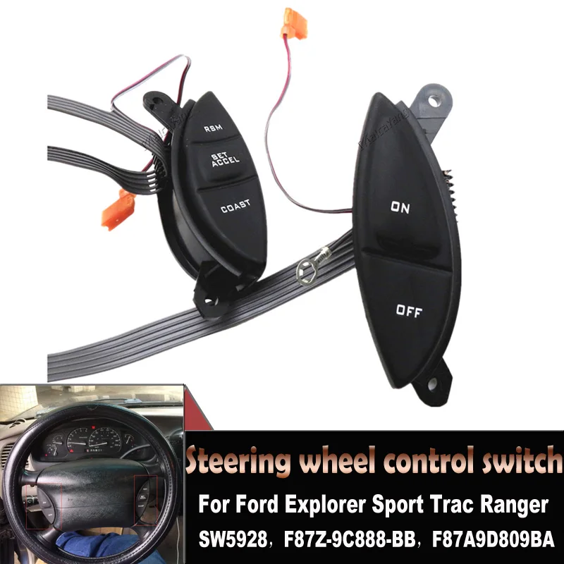 Cruise Control Switch For Ford Explorer Sport Trac Ranger New Motorcraft SW5928 F87Z9C888BB F87Z - 9C888 - BB SW5928
Cruise Control Switch For Ford Explorer Sport Trac Ranger New Motorcraft SW5928 F87Z9C888BB F87Z - 9C888 - BB SW5928