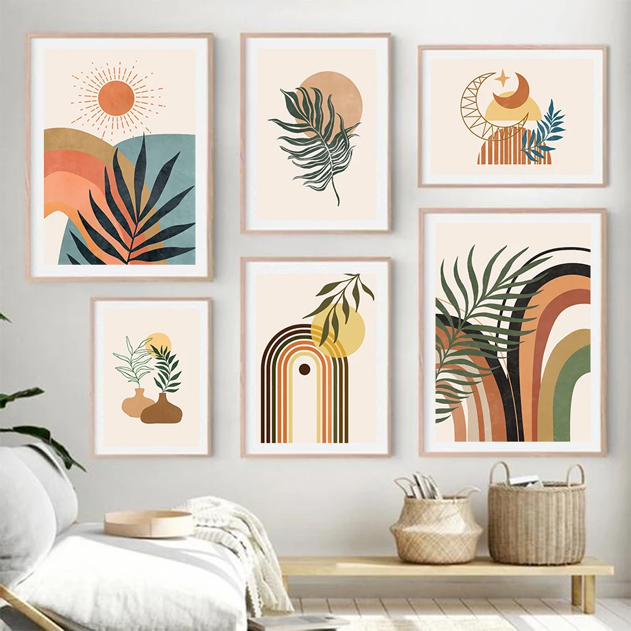 Abstract Geometric Illustration Rainbow Sun Leaf Wall Art Canvas Painting Nordic Poster And Prints Picture For Living Room Decor
Abstract Geometric Illustration Rainbow Sun Leaf Wall Art Canvas Painting Nordic Poster And Prints Picture For Living Room Decor