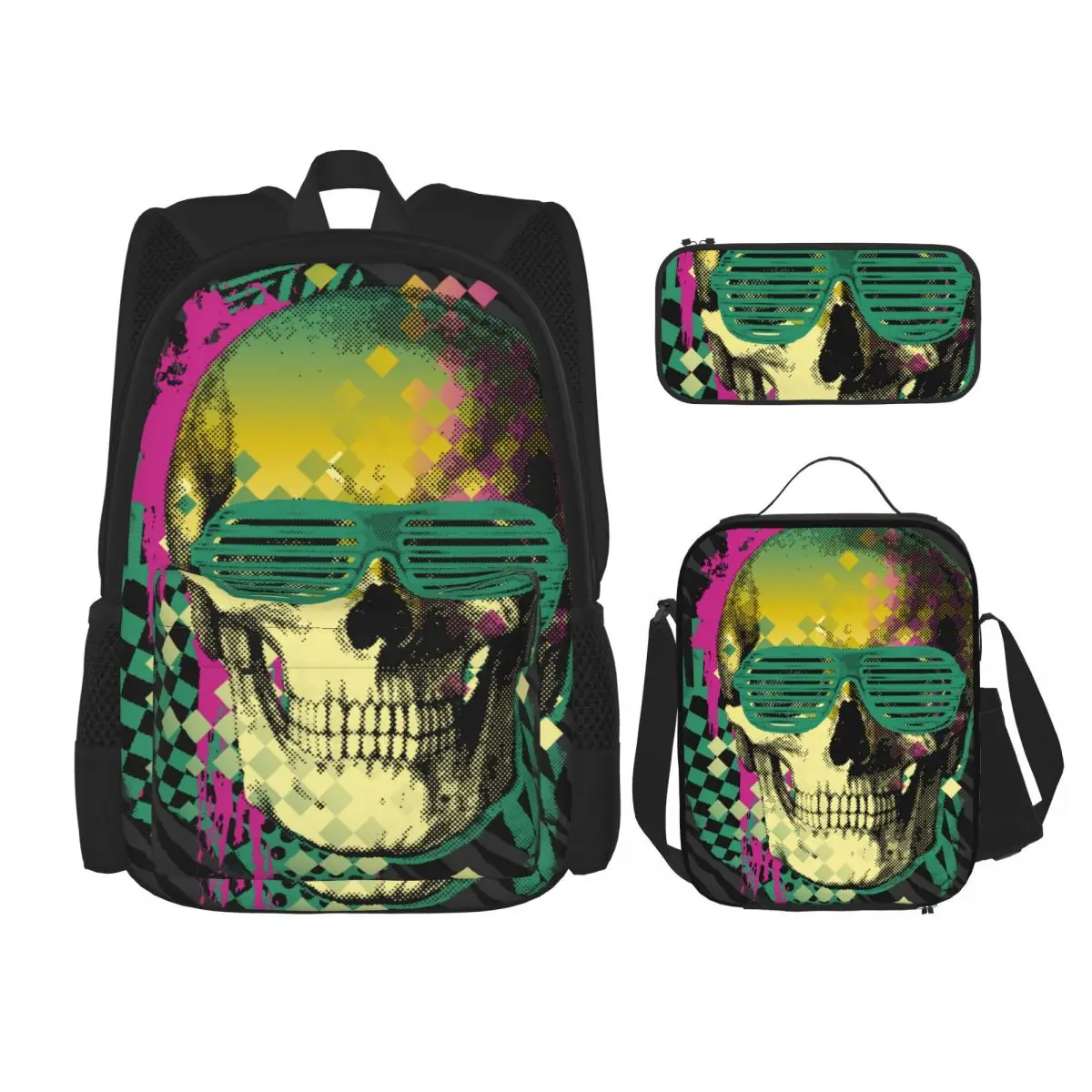 3 Pcs Set Children's Backpacks School Bag for Girls Schoolbags Lunchbox School Child With Pencil Case 80s Skull
3 Pcs Set Children's Backpacks School Bag for Girls Schoolbags Lunchbox School Child With Pencil Case 80s Skull