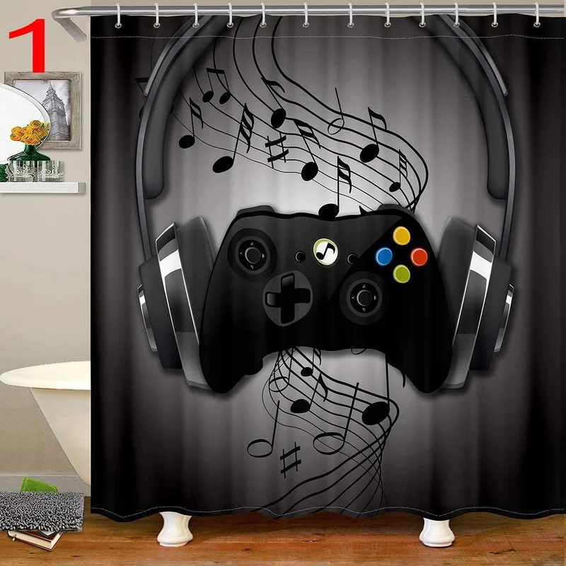 Funny Gamer Shower Curtain Classic Video Gaming Device Modern Cloth Polyester Fabric Waterproof Bathroom Decor with 12 Hooks
Funny Gamer Shower Curtain Classic Video Gaming Device Modern Cloth Polyester Fabric Waterproof Bathroom Decor with 12 Hooks