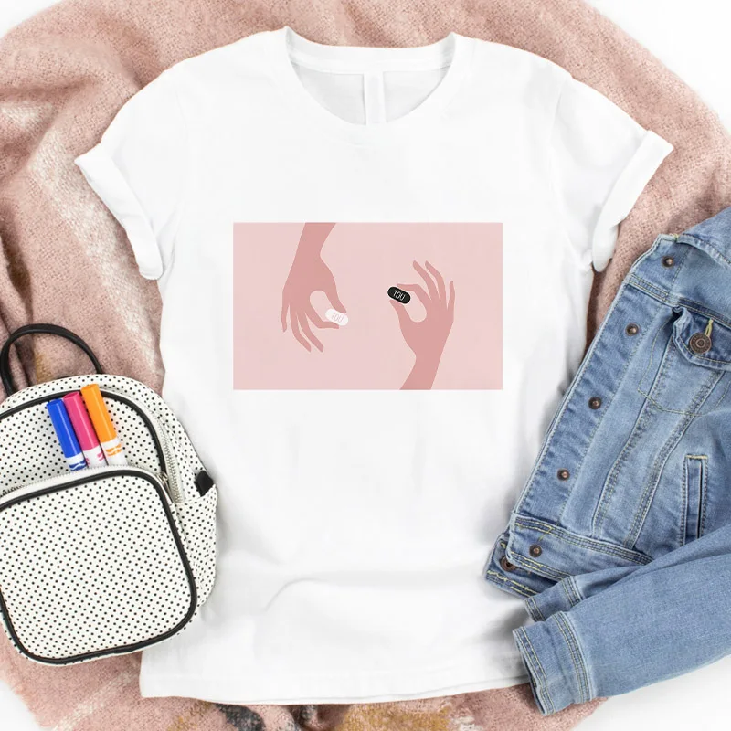 2021 New Womens Casual Top Summer Female Fashion Simple T-shirt Cartoon Pattern Ladies Short Sleeve White T-shirt
2021 New Womens Casual Top Summer Female Fashion Simple T-shirt Cartoon Pattern Ladies Short Sleeve White T-shirt