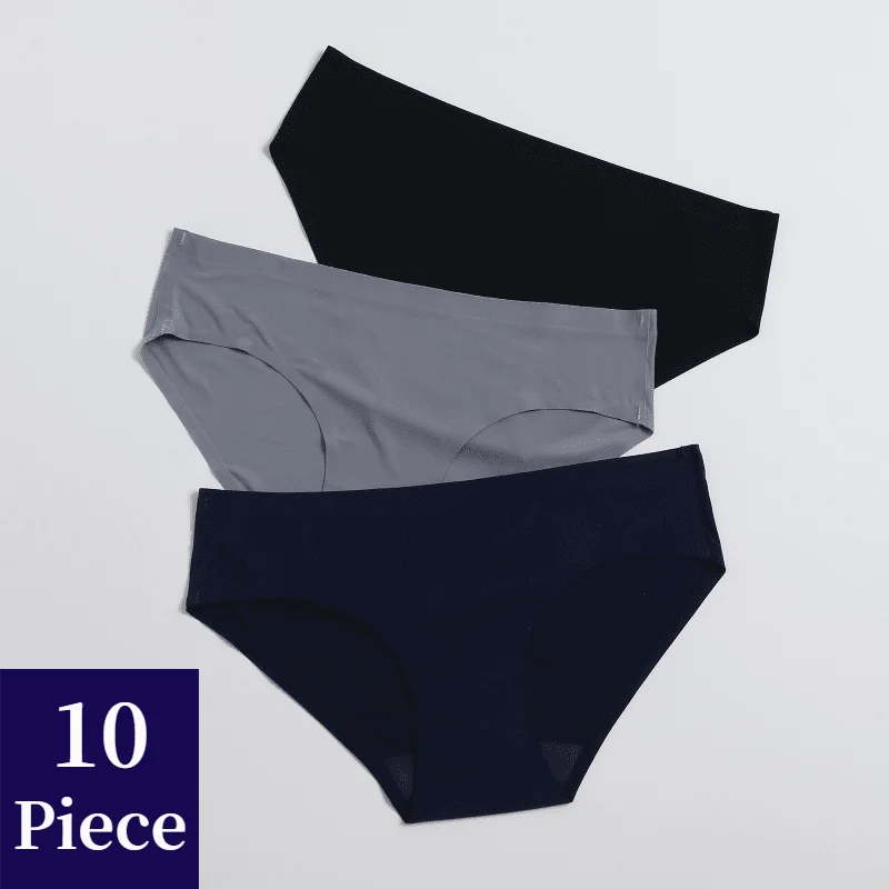 Comfortable TrowBridge Silk 10PCS/Set Underwear Briefs Women's Lingerie Breathable Femme Satin Panties Solid Seamless Underpants
Comfortable TrowBridge Silk 10PCS/Set Underwear Briefs Women's Lingerie Breathable Femme Satin Panties Solid Seamless Underpants