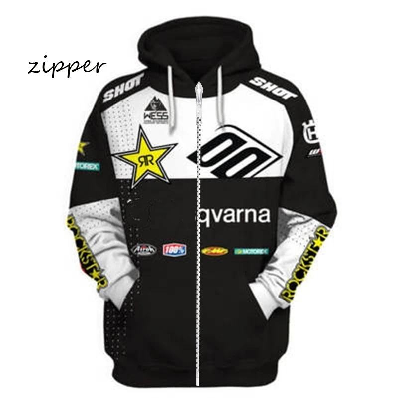 Men's Spring and Autumn Motorcycle Riding Off-Road Zip Hoodie F450 Rocket Star Mountain Track Challenge Downhill Pullover
Men's Spring and Autumn Motorcycle Riding Off-Road Zip Hoodie F450 Rocket Star Mountain Track Challenge Downhill Pullover