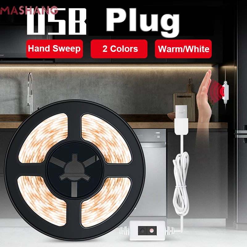 Kitchen Led Strip Hand Sweep Motion Sensor Switch Light Under Cabinet USB Smart Lights Sensoring Night Light for Wardrobe Closet
Kitchen Led Strip Hand Sweep Motion Sensor Switch Light Under Cabinet USB Smart Lights Sensoring Night Light for Wardrobe Closet