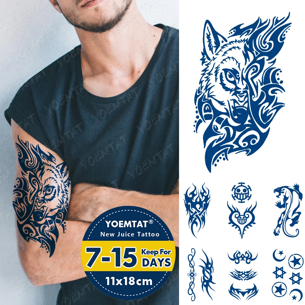 Татуировки Juice Ink, боди-арт, стойкая водостойкая Временная тату-наклейка, волк, тигр, пламя, тату, леопард, тотем, рука, искусственная татуиров...
Татуировки Juice Ink, боди-арт, стойкая водостойкая Временная тату-наклейка, волк, тигр, пламя, тату, леопард, тотем, рука, искусственная татуиров...