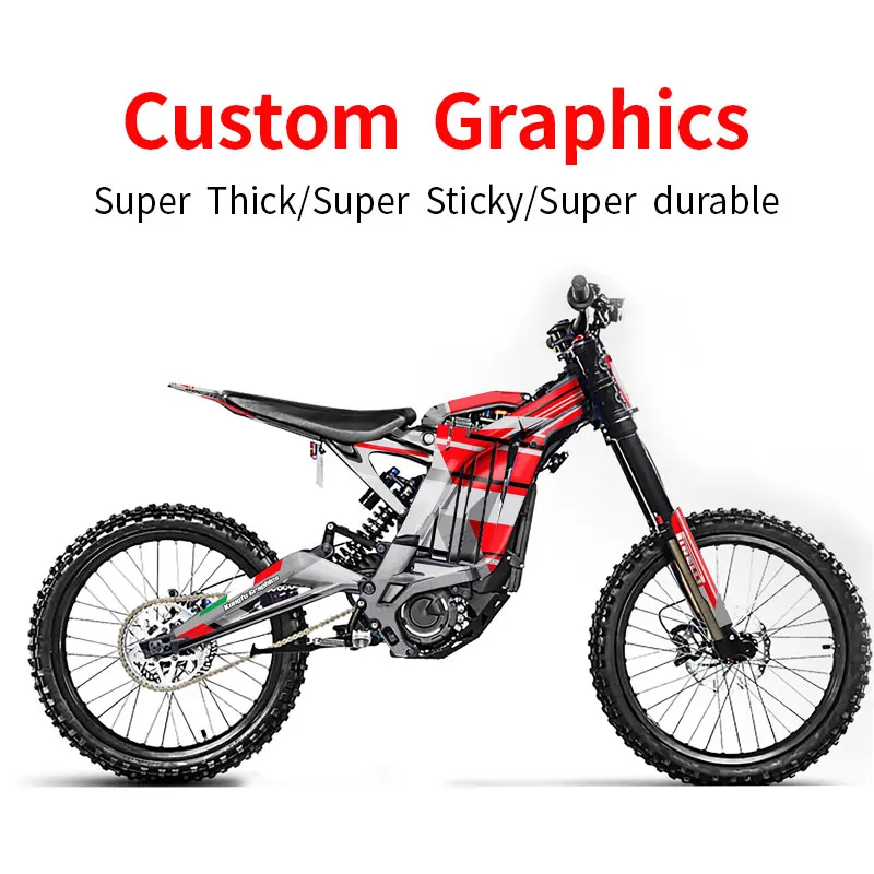 For SURRON Custom Stickers Light Bee X Electric Off-road Bike Dirtbike Decorative Self-adhesive Moisture-proof Thick SUR-RON
For SURRON Custom Stickers Light Bee X Electric Off-road Bike Dirtbike Decorative Self-adhesive Moisture-proof Thick SUR-RON