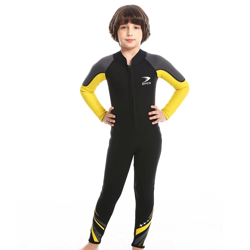 ZCCO Boys Wetsuit 2.5MM neoprene diving suit child Surfing snorkeling swimwear thick thermal Sun-proof wetsuit one-piece set 
ZCCO Boys Wetsuit 2.5MM neoprene diving suit child Surfing snorkeling swimwear thick thermal Sun-proof wetsuit one-piece set