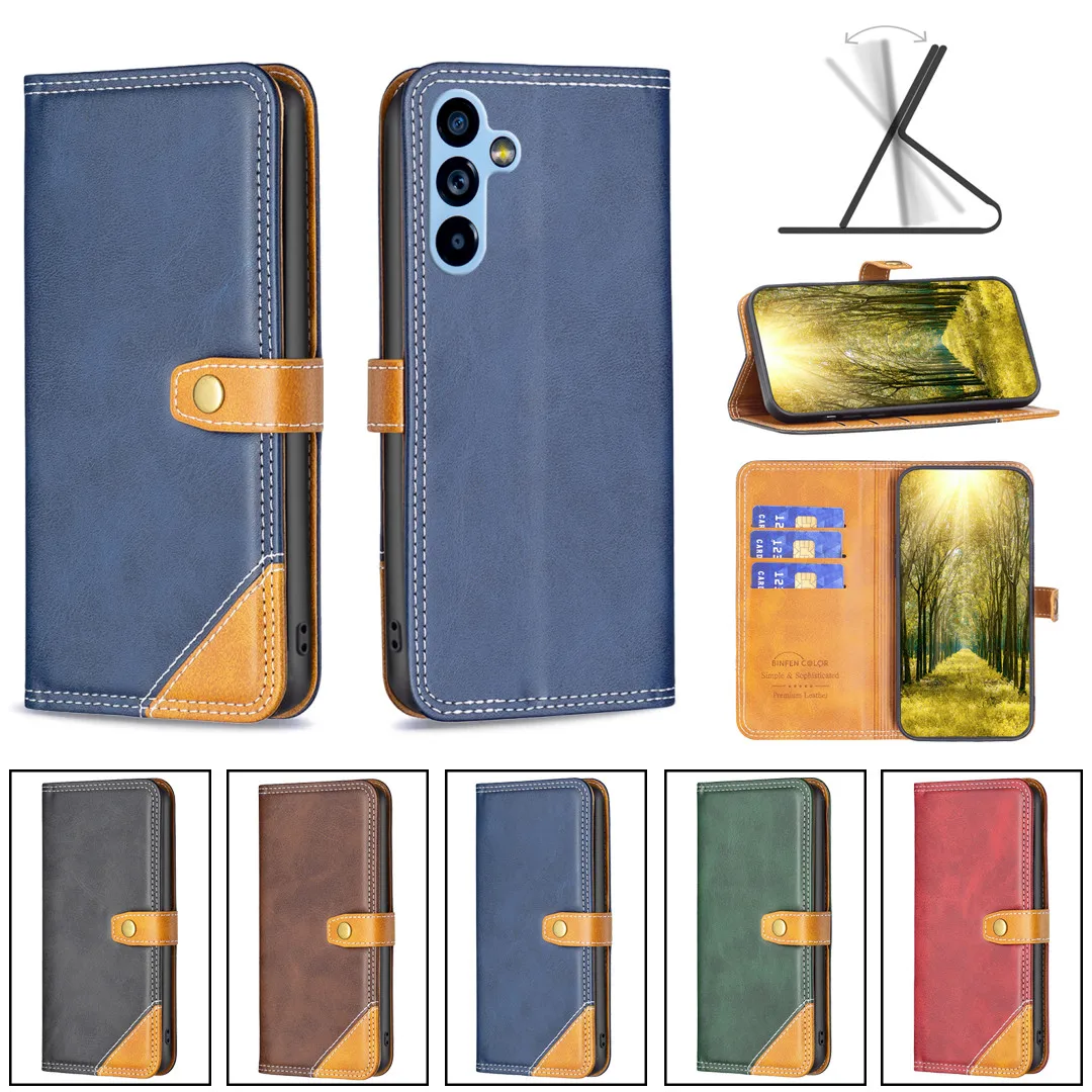 Роскошный кожаный флип-чехол для Galaxy A34 A54 A14 A23E M53 M33 M23 A73 A13 A33 A53 A22 A72 A52 A42 A32 A12, чехол с отделениями для карт
Роскошный кожаный флип-чехол для Galaxy A34 A54 A14 A23E M53 M33 M23 A73 A13 A33 A53 A22 A72 A52 A42 A32 A12, чехол с отделениями для карт