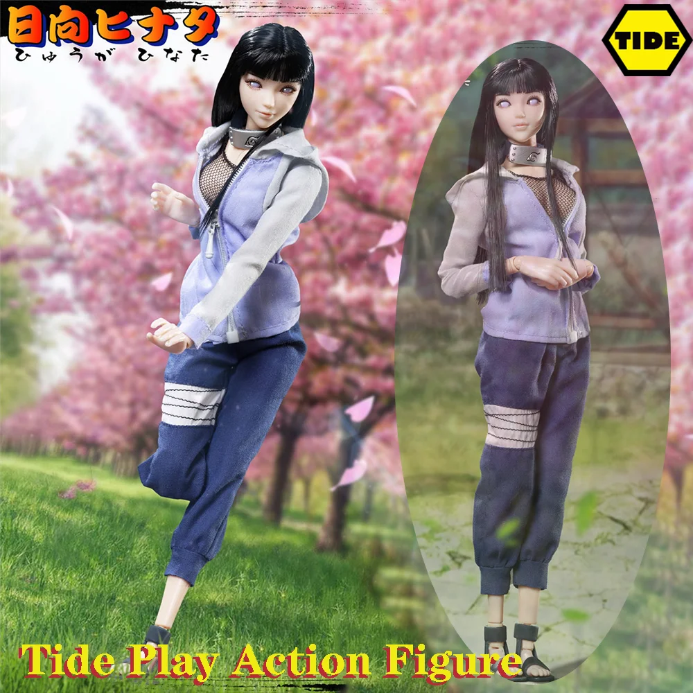 

TYM050 1/6 Japan Ninja Shida Hyuga Hinata Anime Model Full Set 12'' Female Action Figure Movable Eye Head Fish Sitting Body Doll