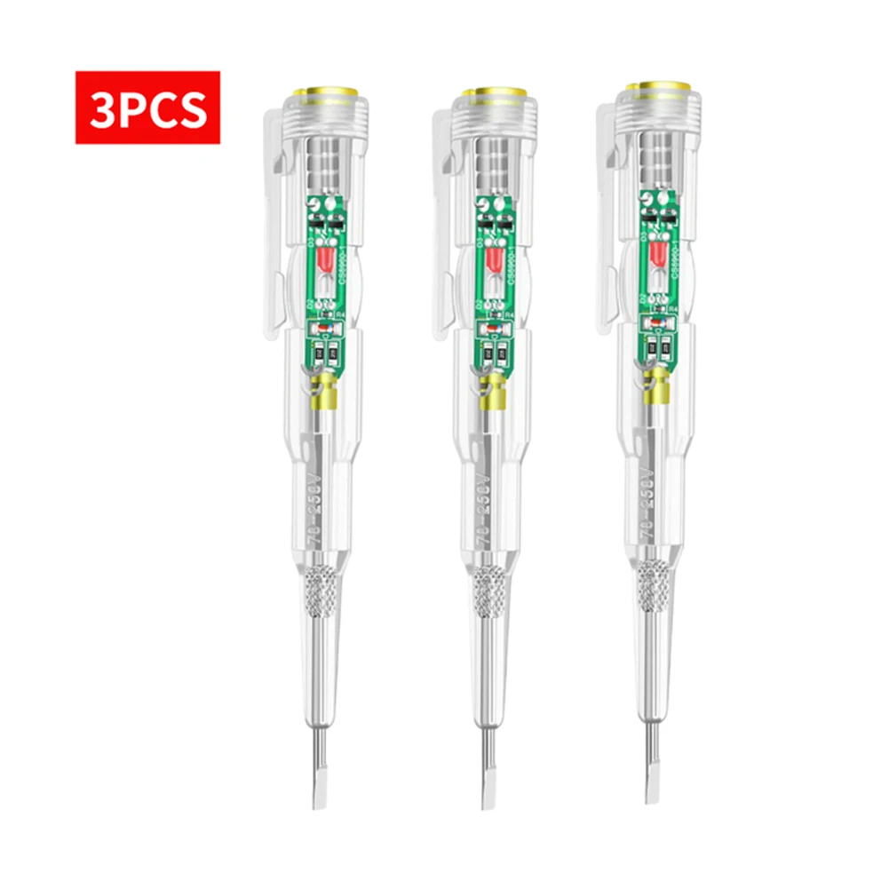 3Pcs B12 Intelligent Voltage Tester Pen Circuit Tester Electric Screwdriver Induction Voltage Detector Pen Electrician Wall Tool
3Pcs B12 Intelligent Voltage Tester Pen Circuit Tester Electric Screwdriver Induction Voltage Detector Pen Electrician Wall Tool