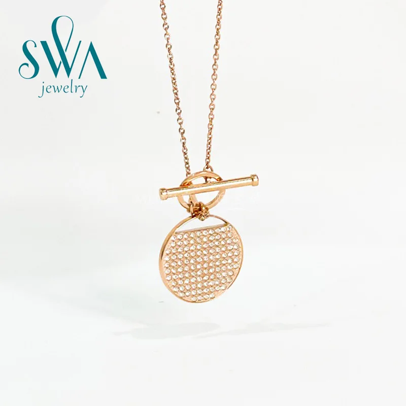 Original New High-quality Swa Heart-shaped Women's Clavicle Necklace Jumping Geometric Round Crystal Pendant Necklace
Original New High-quality Swa Heart-shaped Women's Clavicle Necklace Jumping Geometric Round Crystal Pendant Necklace