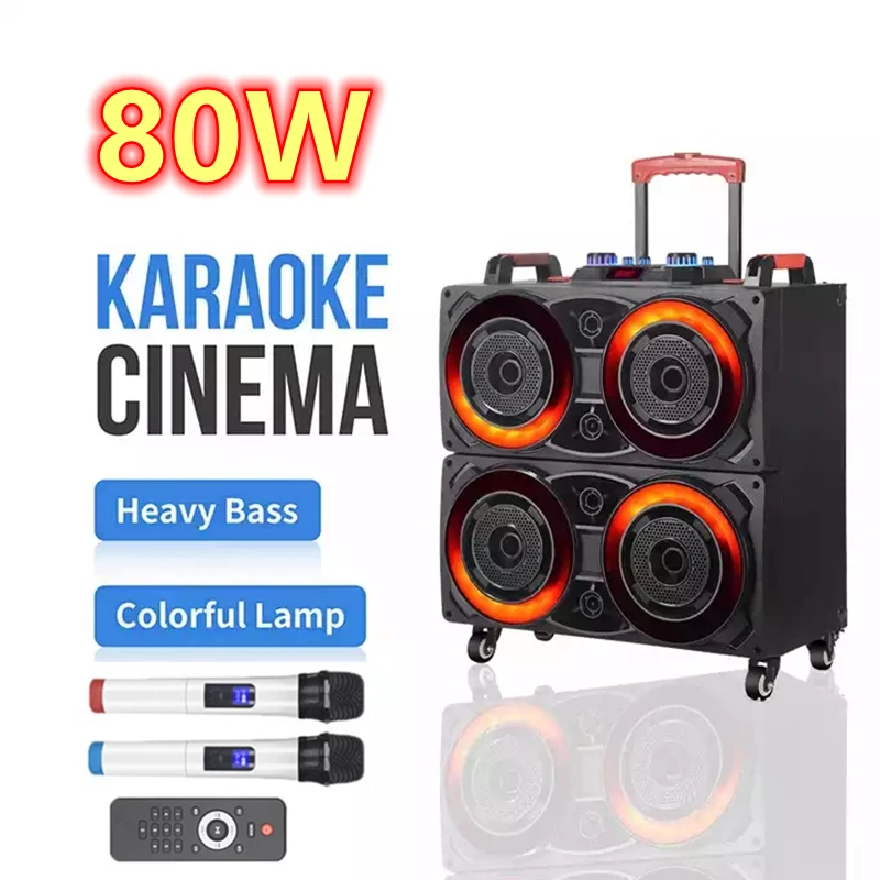80W High Power Rod Speaker Portable Waterproof Wireless Subwoofer Karaoke Home Theater 360° Stereo Surround TWS/FM Caixa De Som
80W High Power Rod Speaker Portable Waterproof Wireless Subwoofer Karaoke Home Theater 360° Stereo Surround TWS/FM Caixa De Som