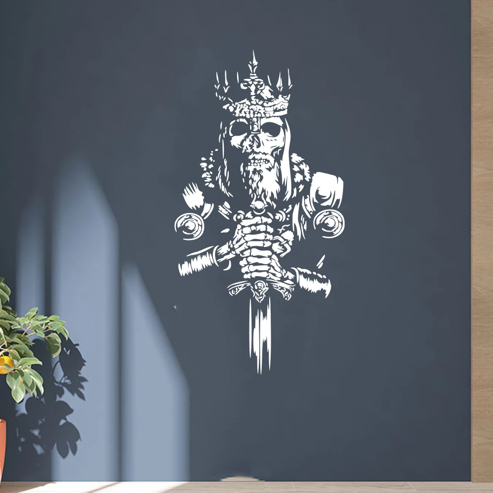 Skull King Sword Weapon Wall Sticker Decal for Boy Room Kids Teen Playroom Bedroom Vinyl Home Decor
Skull King Sword Weapon Wall Sticker Decal for Boy Room Kids Teen Playroom Bedroom Vinyl Home Decor