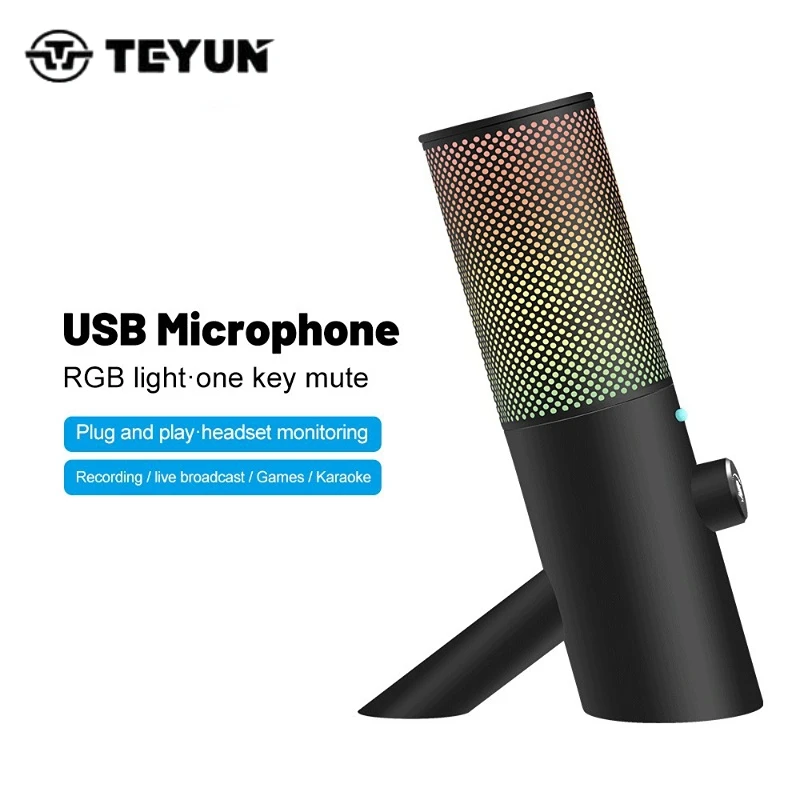 OU200 USB Беспроводной студийный Настольный конденсаторный микрофон RGB динамик с регулировкой усиления для потокового видео подкастов игр
OU200 USB Беспроводной студийный Настольный конденсаторный микрофон RGB динамик с регулировкой усиления для потокового видео подкастов игр