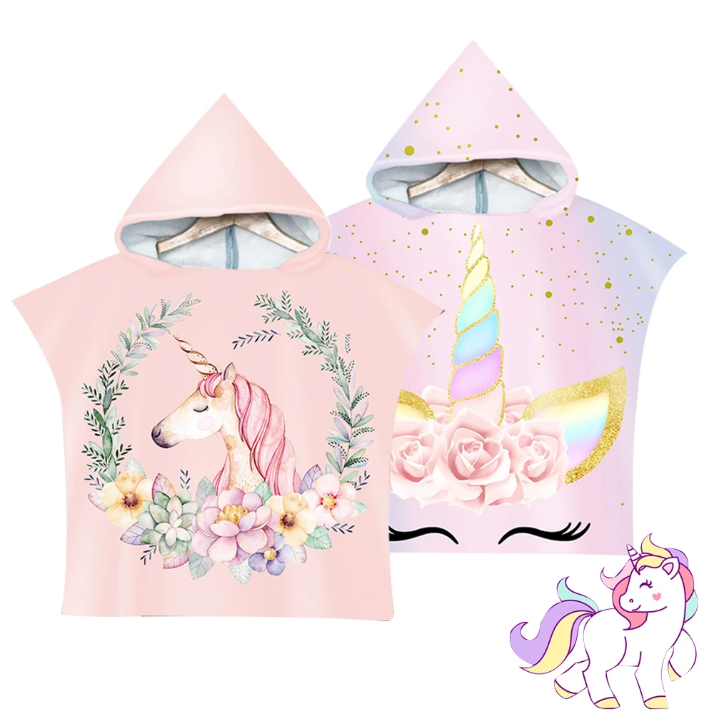 Unicorn Bath Towel Cute Cartoon Printed Beach Towel Children's Hooded Cape Microfiber Boys Girls Pullover Bathrobe
Unicorn Bath Towel Cute Cartoon Printed Beach Towel Children's Hooded Cape Microfiber Boys Girls Pullover Bathrobe