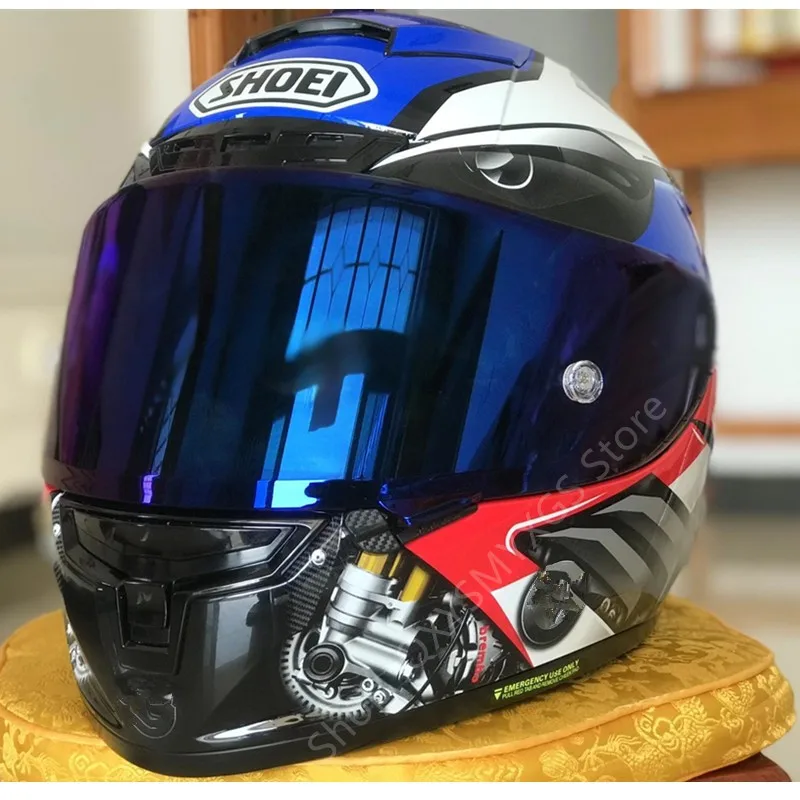 

SHOEI X14 Helmet X-Fourteen R1 60th Anniversary Edition Blue Helmet Full Face Racing Motorcycle Helmet Casco De Motocicle ECE