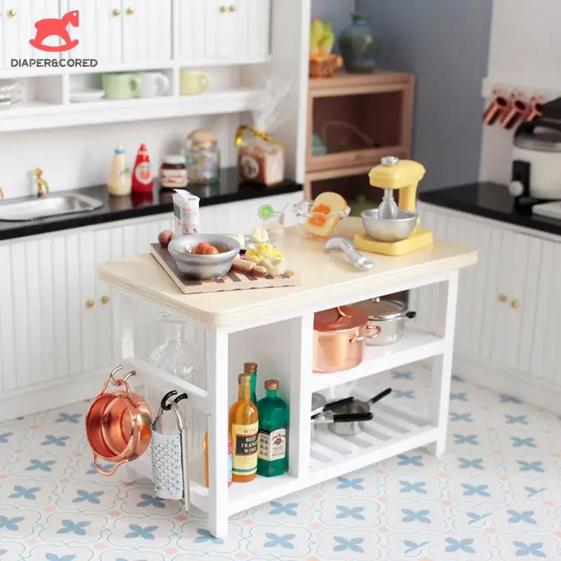 1:12 Dollhouse Miniature Wooden Multi-layer Cooking Storage Table With Hook Up Furniture Model Kitchen Scene Decor Toy
1:12 Dollhouse Miniature Wooden Multi-layer Cooking Storage Table With Hook Up Furniture Model Kitchen Scene Decor Toy