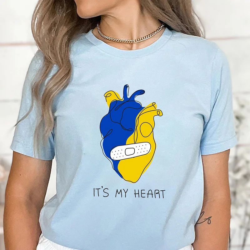 My Broken Heart Ukraini Ukraine Flag T Shirt Tshirt Women Kawaii Grunge Vintage Tumblr Short Sleeve Tops Aesthetic Clothes
My Broken Heart Ukraini Ukraine Flag T Shirt Tshirt Women Kawaii Grunge Vintage Tumblr Short Sleeve Tops Aesthetic Clothes