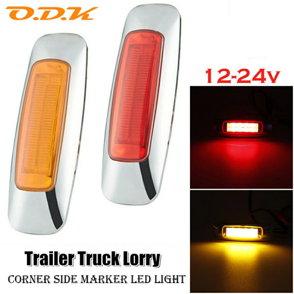 6pcs 12-24V 8 LED Rear Side Marker Light Clearance Marker Turn Signal External Lamp Indicator Lorry Trailer Truck Caravan
6pcs 12-24V 8 LED Rear Side Marker Light Clearance Marker Turn Signal External Lamp Indicator Lorry Trailer Truck Caravan