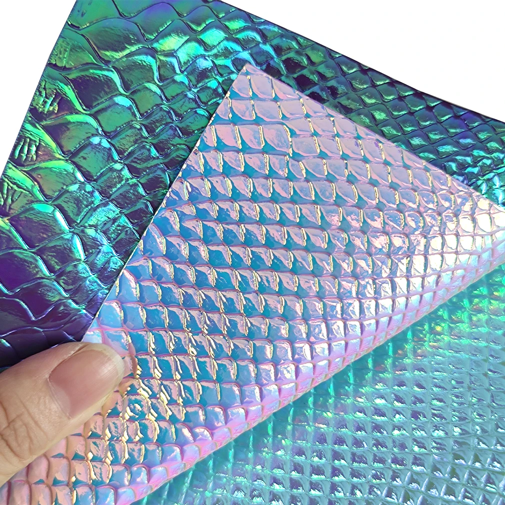 XHT Crocodile Skin Texture Embossed Holographic PU Faux Leather Fabric Sheet for Making Shoe/Decoration/DIY Accessories 50x120cm
XHT Crocodile Skin Texture Embossed Holographic PU Faux Leather Fabric Sheet for Making Shoe/Decoration/DIY Accessories 50x120cm