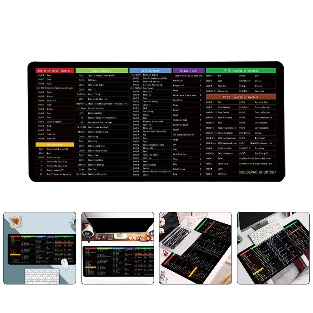 Desk Office Mouse Pad Laptop Accessories English Shortcut Keys Mat Cloth Portable Base
Desk Office Mouse Pad Laptop Accessories English Shortcut Keys Mat Cloth Portable Base