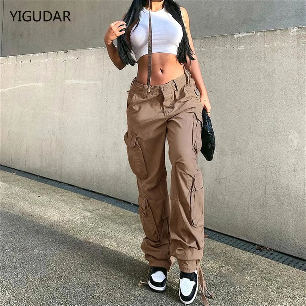 Women Cargo Pants Black Y2K Casual Jeans Low Rise Trousers Blue Vintage Gothic Print Baggy Wide Leg Denim Aesthetic
Women Cargo Pants Black Y2K Casual Jeans Low Rise Trousers Blue Vintage Gothic Print Baggy Wide Leg Denim Aesthetic