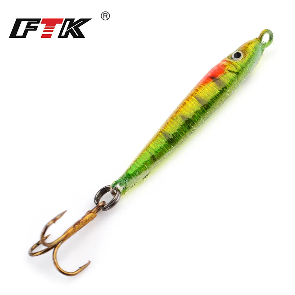 FTK Small Winter Ice Fishing Hook Jig 3pcs/pack 5g/9g With Barded Sharp Hook Marine Cut Bass Fishing Lure Frozen Water Fishing
FTK Small Winter Ice Fishing Hook Jig 3pcs/pack 5g/9g With Barded Sharp Hook Marine Cut Bass Fishing Lure Frozen Water Fishing