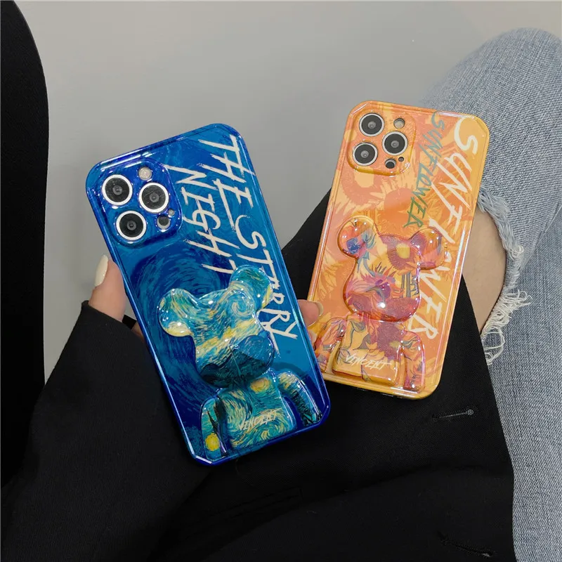 Creative Oil Painting Tide Bear Anti Falling Protective Case for IPhone11 12 13 Pro Max Mini X XR 7 8 Plus SE Cover Transparent
Creative Oil Painting Tide Bear Anti Falling Protective Case for IPhone11 12 13 Pro Max Mini X XR 7 8 Plus SE Cover Transparent