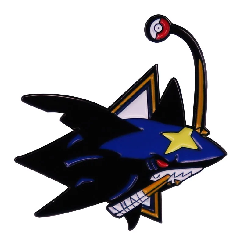 Sharks Hockey Team Jewelry Gift Pin Wrap Garment LapFashionable Creative Cartoon Brooch Lovely Enamel Badge Clothing Accessories
Sharks Hockey Team Jewelry Gift Pin Wrap Garment LapFashionable Creative Cartoon Brooch Lovely Enamel Badge Clothing Accessories