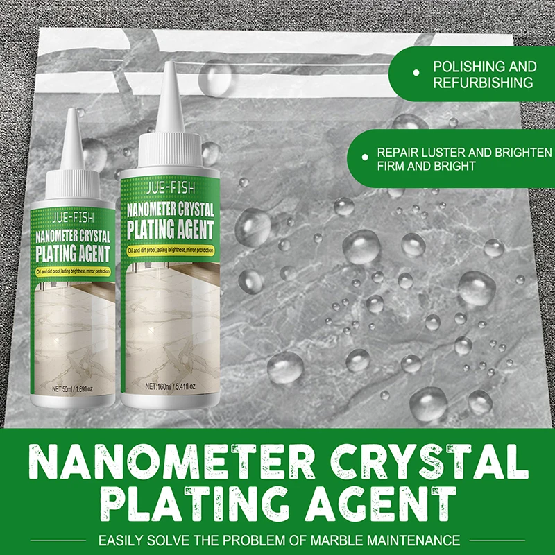1Pc 50/160ml Kitchen Nano Crystal Plating Agent Wood Furniture Marble Scratch Repair Refurbishment Waterproof Protective Film 
1Pc 50/160ml Kitchen Nano Crystal Plating Agent Wood Furniture Marble Scratch Repair Refurbishment Waterproof Protective Film