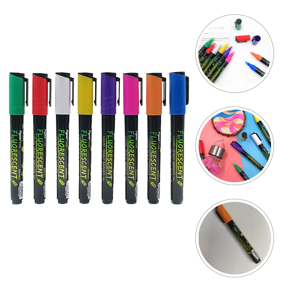 8 Pcs Writing Supplies Chalk Markers Erasable Washable Blackboard Pen Pens Chalkboard Liquid Highlighters Window
8 Pcs Writing Supplies Chalk Markers Erasable Washable Blackboard Pen Pens Chalkboard Liquid Highlighters Window