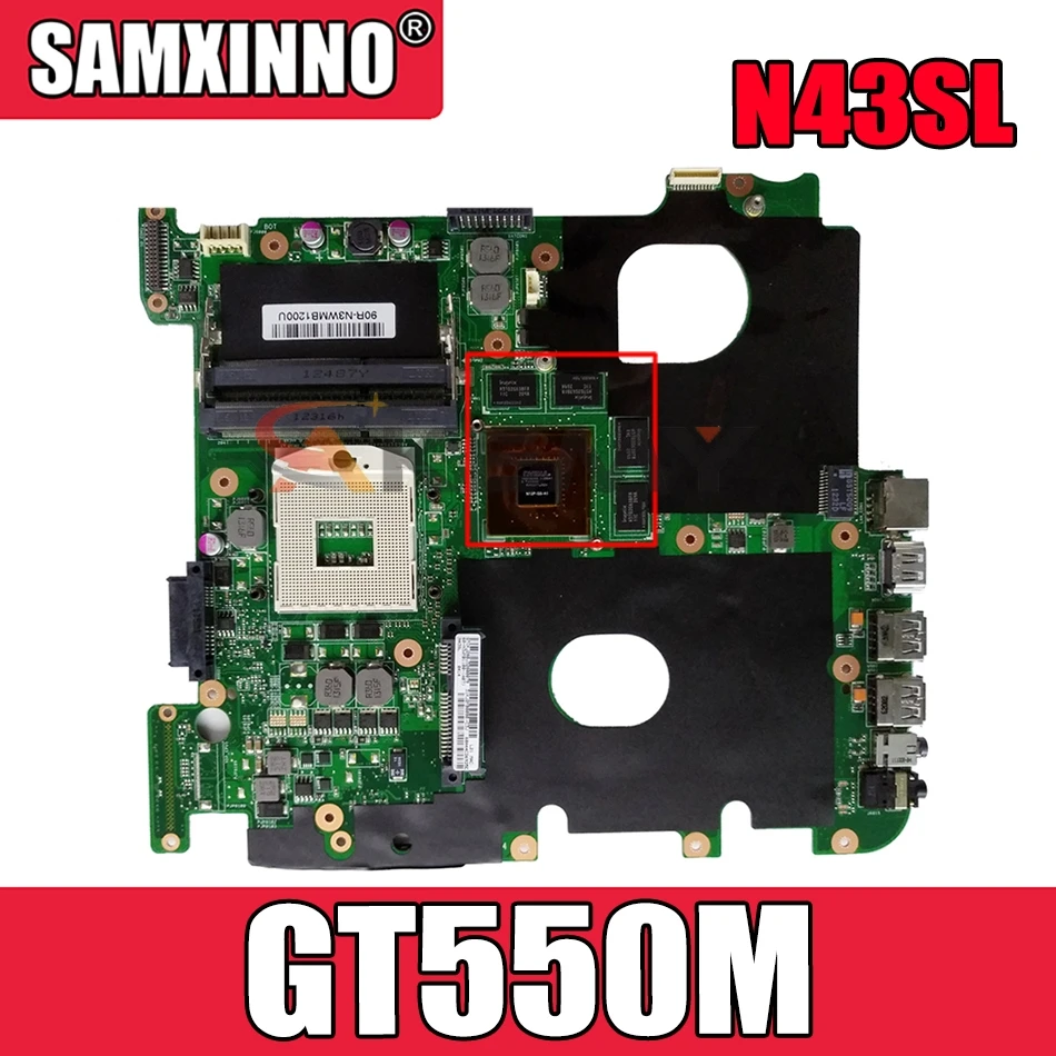 Материнская плата Akemy N43SL для ноутбука ASUS N43SM N43SN N43SL N43S оригинальная материнская плата 100% тест GT550M
Материнская плата Akemy N43SL для ноутбука ASUS N43SM N43SN N43SL N43S оригинальная материнская плата 100% тест GT550M