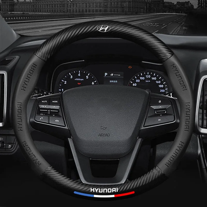 Car Steering Wheel Cover With Logo 3D Embossing Carbon Fiber For Hyundai I30 TUCSON Elantra SONATA GENESIS SOLARIS TRITON ACCENT
Car Steering Wheel Cover With Logo 3D Embossing Carbon Fiber For Hyundai I30 TUCSON Elantra SONATA GENESIS SOLARIS TRITON ACCENT