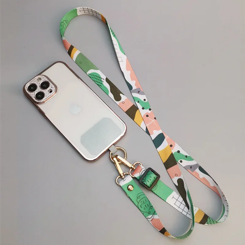 Colorful Crossbody Shoulder Strap Canvas Pattern Neck Adjustable Broadband Antiloss Rope Clip Hanging Chain Mobile Phone Lanyard
Colorful Crossbody Shoulder Strap Canvas Pattern Neck Adjustable Broadband Antiloss Rope Clip Hanging Chain Mobile Phone Lanyard