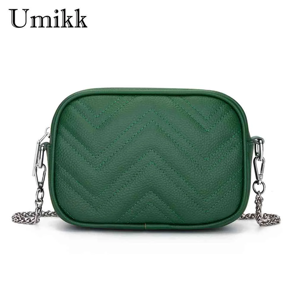 Женская стёганая Сумка-цепочка, простая повседневная однотонная маленькая квадратная сумка из натуральной кожи на молнии 
Женская стёганая Сумка-цепочка, простая повседневная однотонная маленькая квадратная сумка из натуральной кожи на молнии