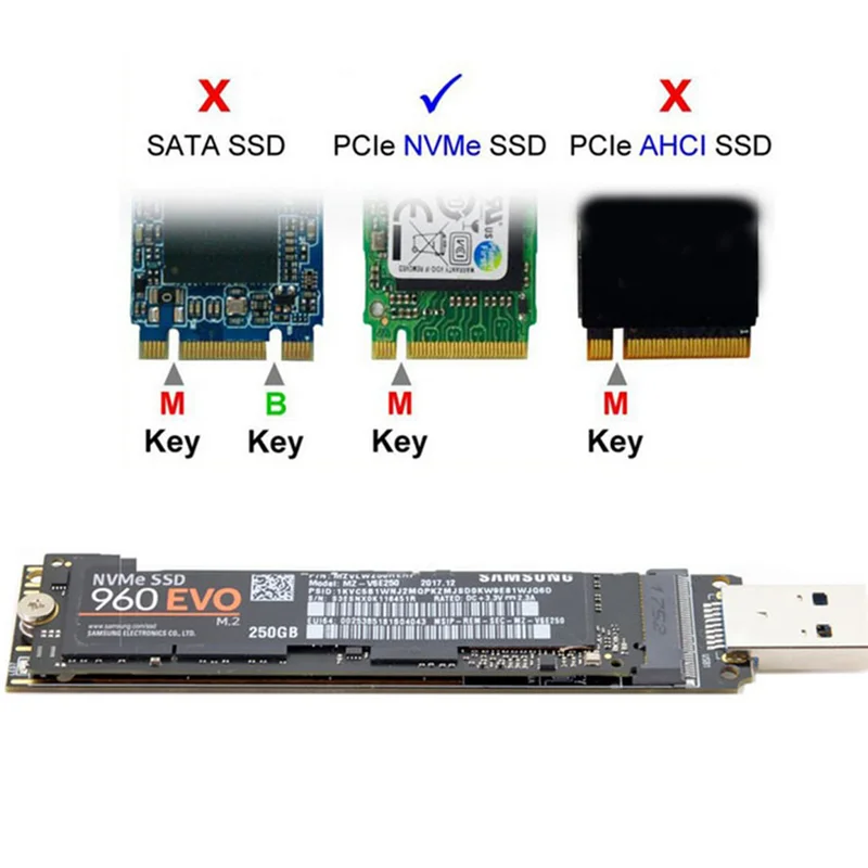 Переходник NVME USB M.2 NVME SSD на USB 3,1, адаптер 10 Гбит/с USB3.1 Gen 2 для M2 NVMe 2230 2242 2260 2280 SSD
Переходник NVME USB M.2 NVME SSD на USB 3,1, адаптер 10 Гбит/с USB3.1 Gen 2 для M2 NVMe 2230 2242 2260 2280 SSD