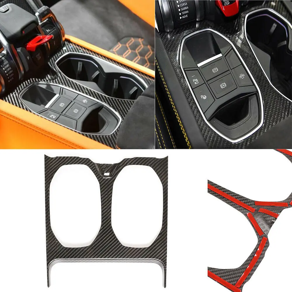Real Carbon Fiber Car Central Control Water Cup Holder Panel Trim Cover Car Accessorie For Lamborghini URUS 2018-2021
Real Carbon Fiber Car Central Control Water Cup Holder Panel Trim Cover Car Accessorie For Lamborghini URUS 2018-2021
