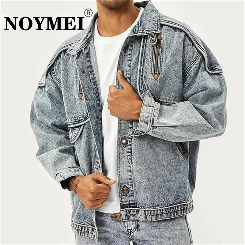NOYMEI New Jackets Men Slim Solid Casual Jean Coat Fashion Stand Collar Vintage High Street Tide Outwears
NOYMEI New Jackets Men Slim Solid Casual Jean Coat Fashion Stand Collar Vintage High Street Tide Outwears
