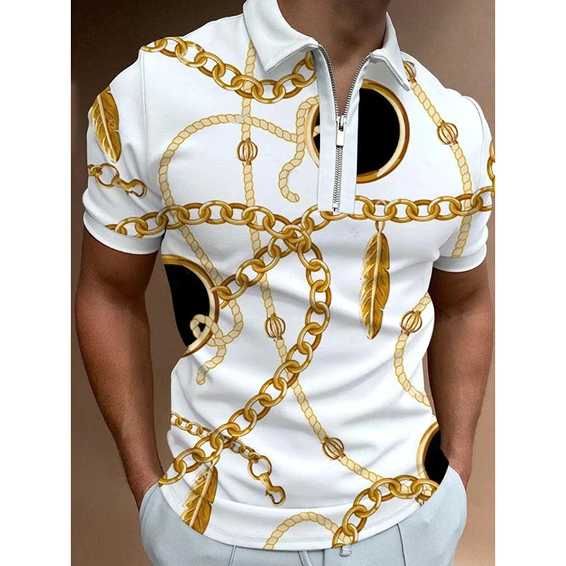Badassdude Men's Casual Chain Printing Men‘s Short Sleeve Tee Polo Shirt Blouse Tops
Badassdude Men's Casual Chain Printing Men‘s Short Sleeve Tee Polo Shirt Blouse Tops