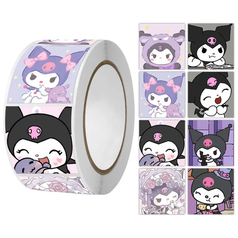 Cartoon Kuromi Expression Bag Square Sealing Sticker Roll Copperplate Paper Tape Self-Adhesive Cute Sanrio Stickers Nice Gifts
Cartoon Kuromi Expression Bag Square Sealing Sticker Roll Copperplate Paper Tape Self-Adhesive Cute Sanrio Stickers Nice Gifts
