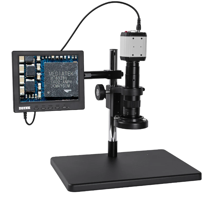 digital stereo Microscope 1080P USB CVBS VGA Industrial Camera+180X C-mount lens+Metal bracket+56 LED Light +8 inch LCD OSL-531
digital stereo Microscope 1080P USB CVBS VGA Industrial Camera+180X C-mount lens+Metal bracket+56 LED Light +8 inch LCD OSL-531