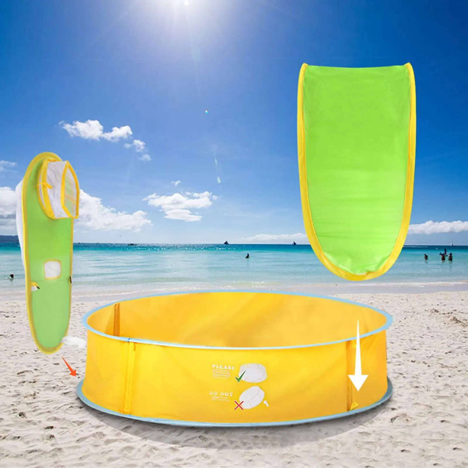 Baby Beach Tent Pop Up Portable Baby Beach Tent With Pool UPF 50 Baby Beach Shade Portable Mini Pool With Shelter Sun Shade
Baby Beach Tent Pop Up Portable Baby Beach Tent With Pool UPF 50 Baby Beach Shade Portable Mini Pool With Shelter Sun Shade