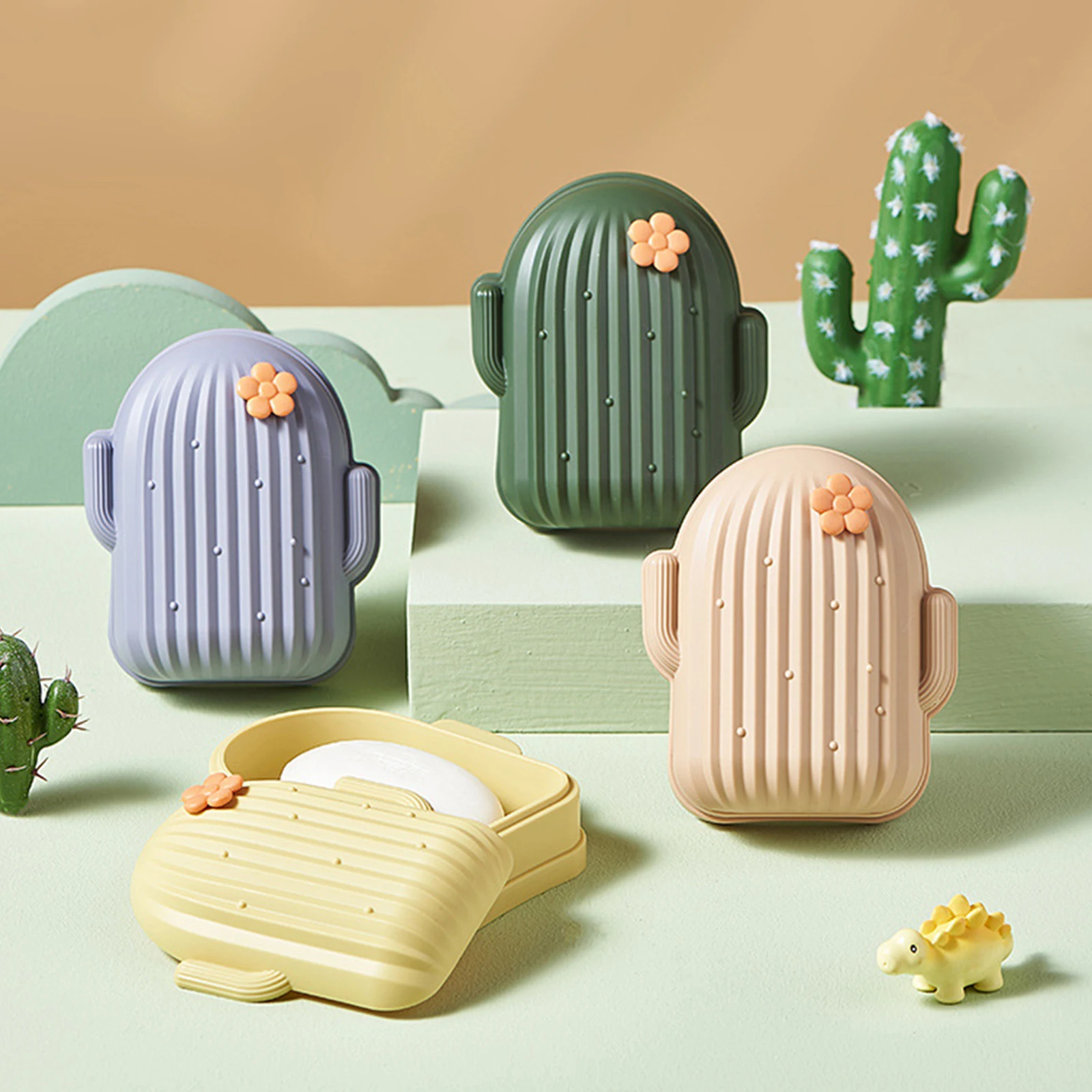 Soap Drain Box Creative Plant Cactus Shape Soaps Sponge Holders With Lid For Home Kitchen Countertop Bathroom Storage
Soap Drain Box Creative Plant Cactus Shape Soaps Sponge Holders With Lid For Home Kitchen Countertop Bathroom Storage