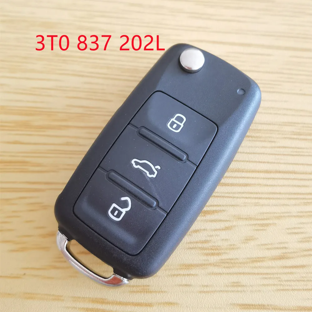 Оригинальный складной дистанционный ключ 3T0 837 202L с 3 кнопками для Skoda 434 МГц ID48 чип с логотипом без лезвия
Оригинальный складной дистанционный ключ 3T0 837 202L с 3 кнопками для Skoda 434 МГц ID48 чип с логотипом без лезвия